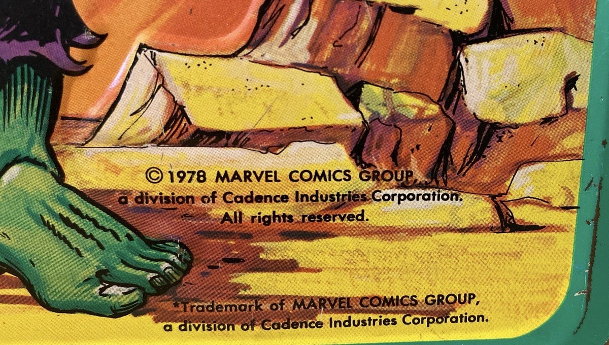 マーベル marvel 超人ハルク ランチボックス 1978 Incredible Hulk Metal Lunch Box Marvel Comics- No Thermos | eBay