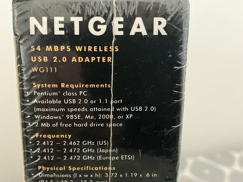 NETGEAR WG111 Wireless 54Mbps USB 2.0 Adapter *New And Sealed* - 第 9/17 張圖片