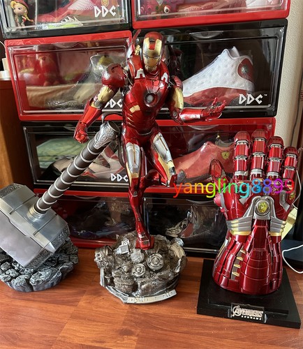 Marvel Avengers Iron Man Mark VII MK7 Model Figure Big 23.6" Statue Collection - Picture 9 of 20