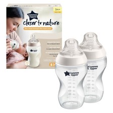 Tommee Tippee Bottle New Born Set Close To Nature Clear Design BPA Free 3m+