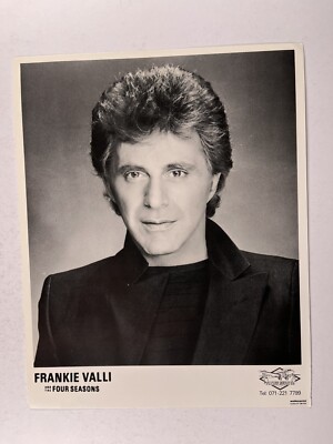 Frankie Valli Foto The Four Seasons Original Schwarz und Weiß Promo Circa 1980s