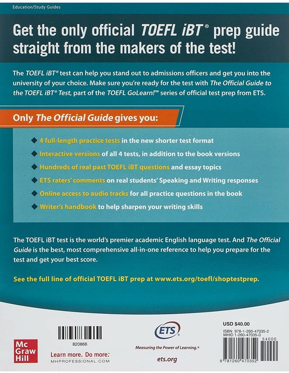 Official Guide to the Toefl iBT test, sixth edition | eBay