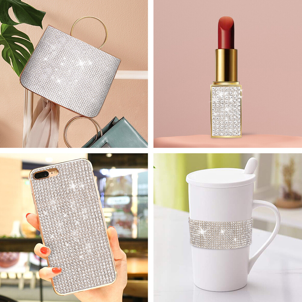 4rolls Row Diamonte Strip Rhinestone Ribbon Party Decoration SelfDIY eBay