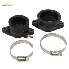 2X Botas de admisión de carburador para Yamaha Raptor 660R 2001-2005 5LP-13596-01-00