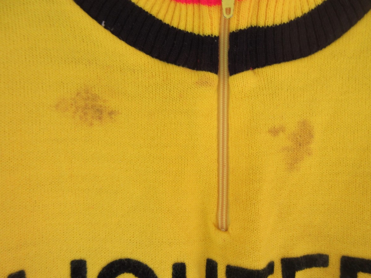 Maillot Cycliste Vintage La Gerbe D'Or Rennes - Années 70, Acrylique, Taille L