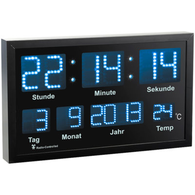 Funkuhr Led Uhr Aussenbereich KIENZLE DCF-Garten-Funkwanduhr 30 Cm