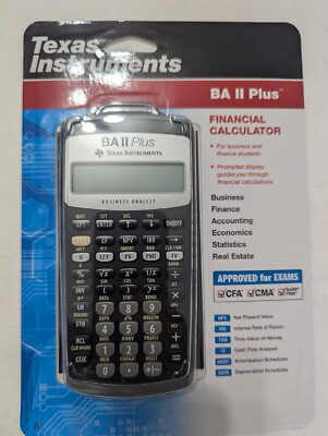 Texas Instruments BA II PLUS Financial Calculator 