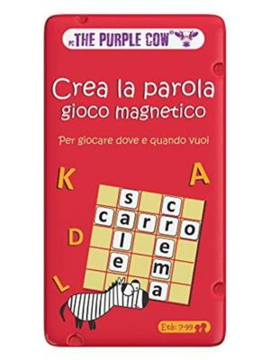 Gioco Dell'Oca Magnetico Purple Cow Con Serpenti E Scale - Scatola Latta