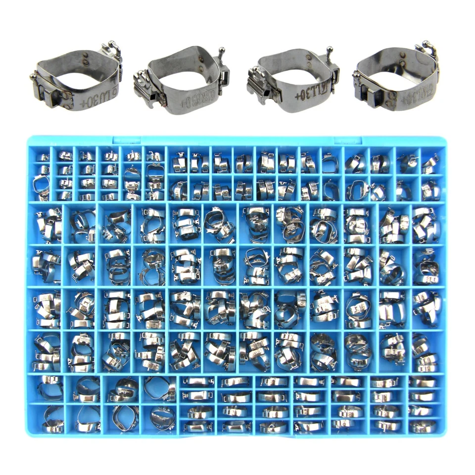 85 juegos de banda molar de ortodoncia tubo bucal presoldado funda lingual Roth MBT 3M Foto 3 de 4