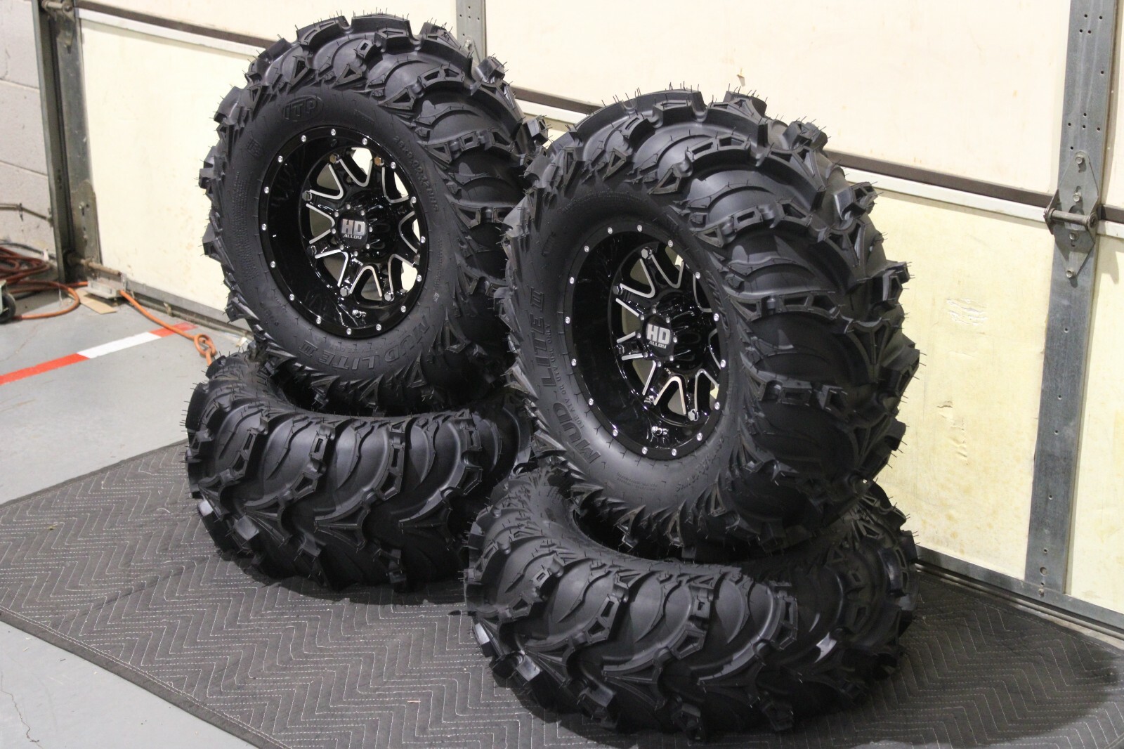 SPORTSMAN 570 26" USA ITP MUD LITE II ATV TIRE & STI HD4 WHEEL KIT