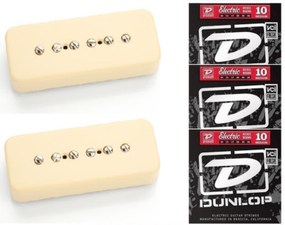 Seymour Duncan Vintage P-90 Set In Cream SP90-1b & SP90-1n ( 3 SETS OF STRINGS )