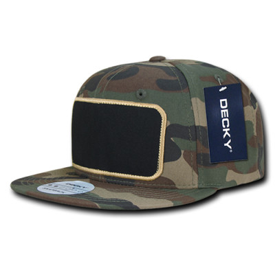 Decky Unisex 6 Panel High Profile Structured Patch Snapback Cap - 1096
