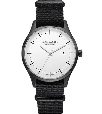 Lars Larsen Alex Retro & Vintage 119CSBLN Quarzwerk Herren-Armbanduhr
