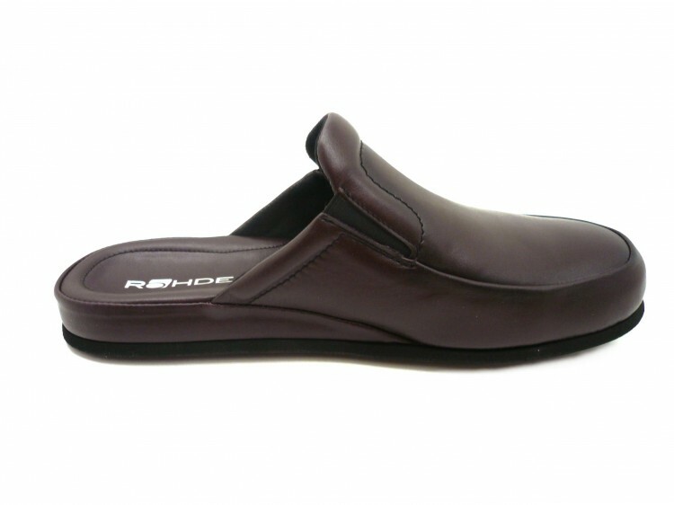 Mules Homme Rohde Varberg - Cuir Softnappa - Confort Semelle Porol - Largeur G1/2