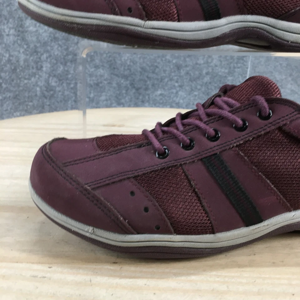 Tênis esportivo Easy Street feminino 8 W esportivo baixo 30-0525 roxo com cadarço - Imagem 4 de 4