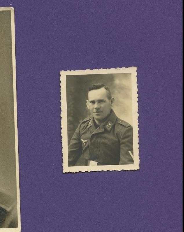 Luftwaffe Soldier Portrait - German Air Force - Vintage German War WWII Photo