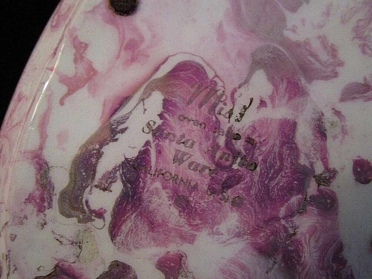 RARE VINTAGE 1950's PINK MIST SANTA ANITA WARE California RARE VINTAGE 1950's PINK MIST SANTA ANITA WARE California
