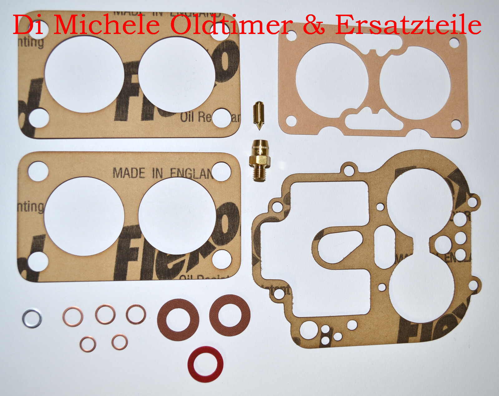 40 DCZ, 40 DCL Weber carburettor gasket set, Ferrari Lancia, gasket kit, B. 0160