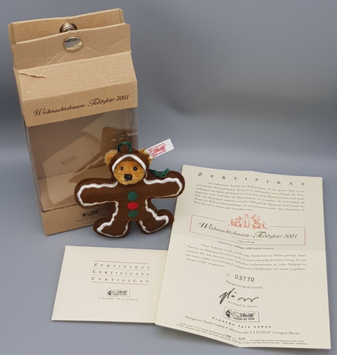 STEIFF LEBKUCHEN-Bär Teddy Anhänger Nr. 670947 ca.10cm in OVP Zertifikat TOP - Bild 2 von 10