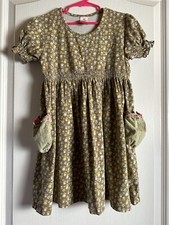 EUC Matilda Jane Lap Dress Serendipity Sugar and Spice Green Floral Size 8