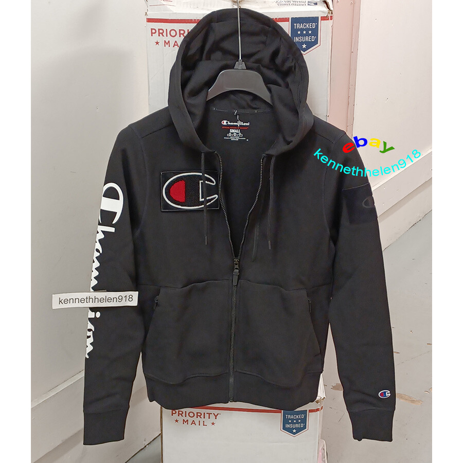 CHAMPION ULTIMATE GAMING ZIP-UP HOODIE SWEATSHIRT BLACK MENS SIZE SMALL image 5