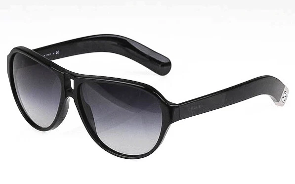 CHANEL sunglasses - 5233 501/3C - Black - Silver CoCo Chanel tips