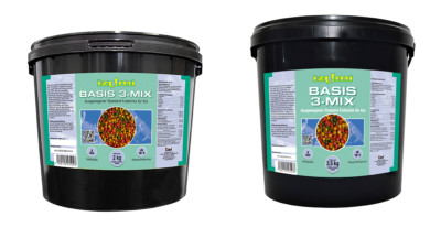 Koifutter IZUMI Basis 3-Mix Spirulina Paprika Fischfutter 3 - 6 mm, 2 kg - 15 kg