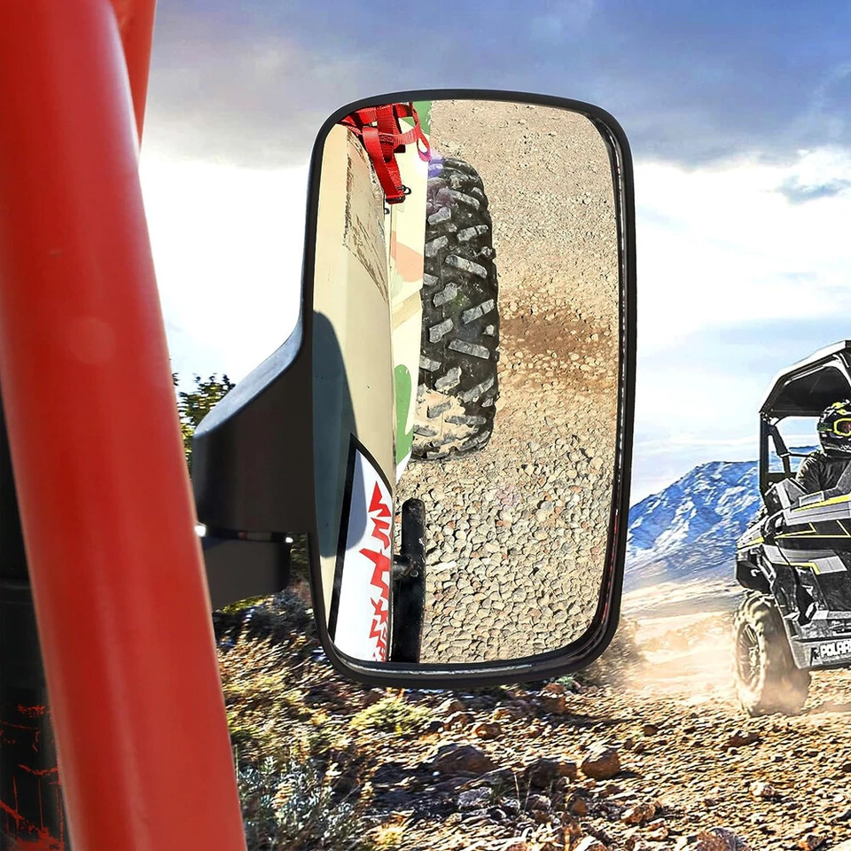 Juego de espejos retrovisores laterales UTV para Polaris Ranger RZR XP Crew 570 800 900 1000 Foto 3 de 4