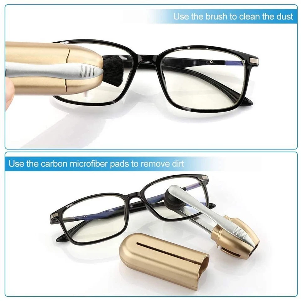 MARKENLOS 2X Brillenreinigungsbürste, Peeps Wartung und Reinigungsinstrument FN