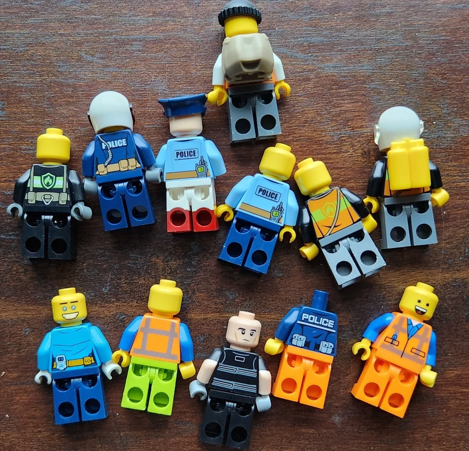 LEGO Minifigura Lote de 12 - Ciudad - Policías Policía Ladrones Bad Guys Etc Foto 4 de 4