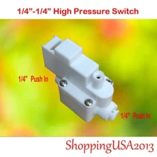1 Pc 1/4" High Pressure Switch Pump RO Water Filters Quick Connect Parts