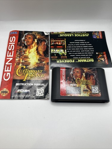 (1995 SEGA GENESIS) Cutthroat Island Video Game COMPLETE IN BOX CIB - Picture 6 of 7