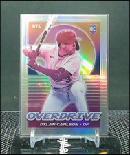 2021 Panini Chronicles Baseball Dylan Carlson Overdrive Silver Prizm Cardinals