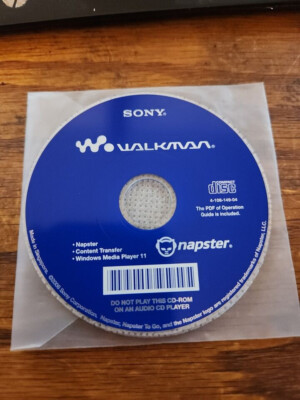 Sony Walkman Compact Disc Napster Content Transfer Rare Media
