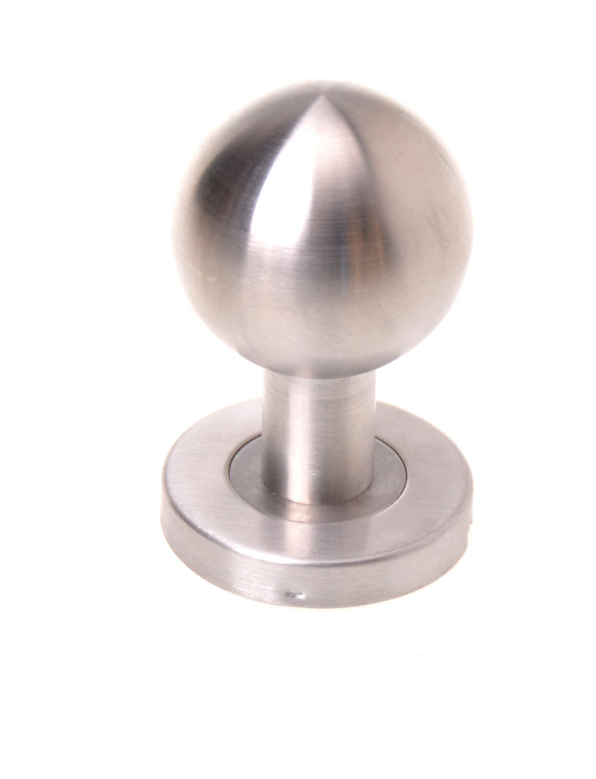 Aqbau® Türknopf Kugel auf Rundrosette Knopfdrücker Türknauf Edelstahl ...