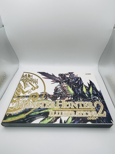 CAPCOM Monster Hunter Illustrations 1 & 2 Set Art Book Good Condition Official - Picture 20 of 23