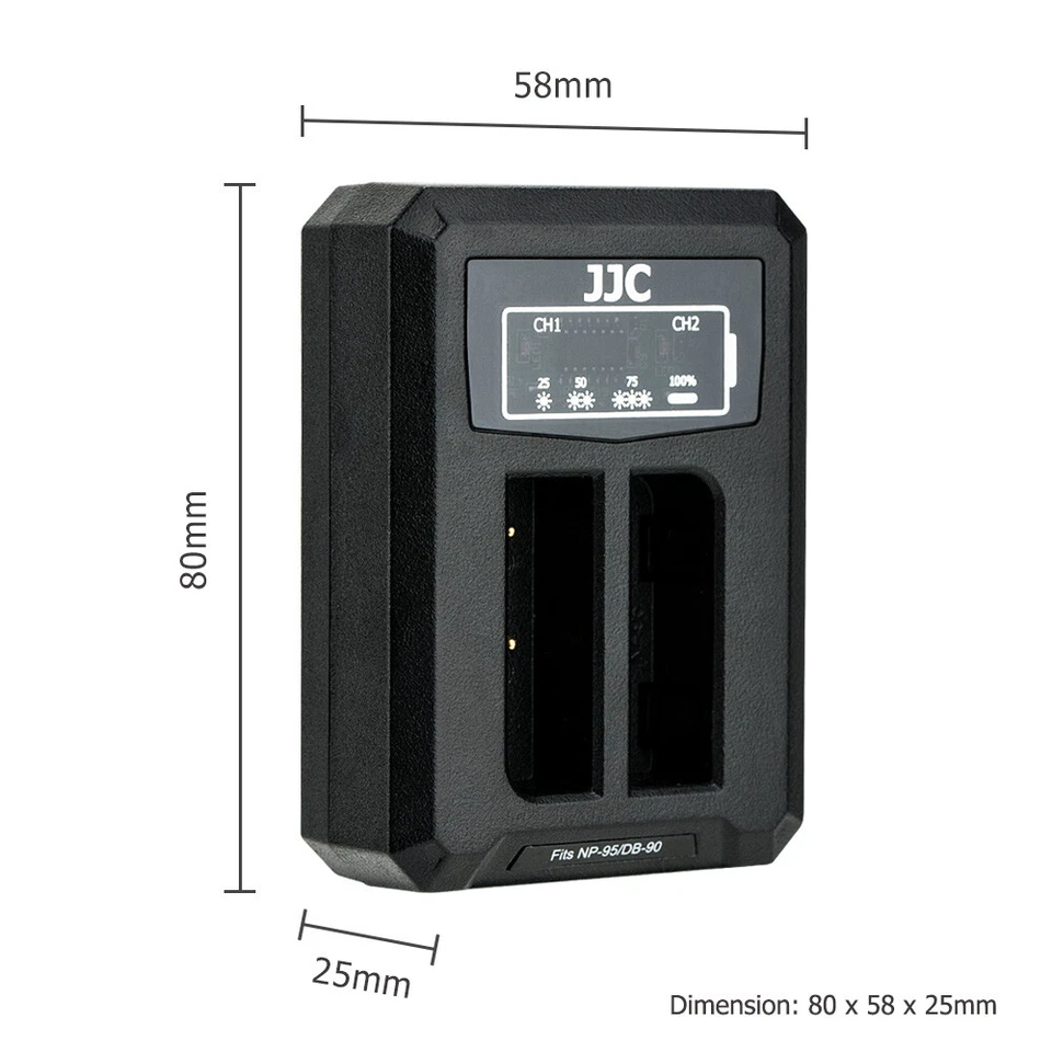 Зарядное устройство двойное USB подходит для NP-95 для Fujifilm X30 X100T X100S X100 X-S1 F30 - Изображение 4 из 4