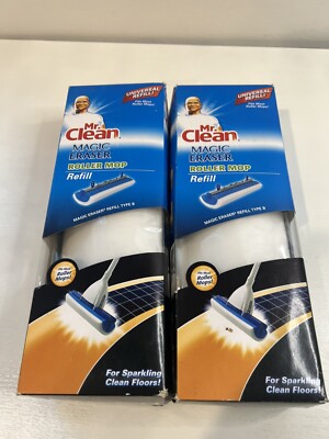 New Mr. Clean Magic Eraser Roller Mop Refill, Type B X 2