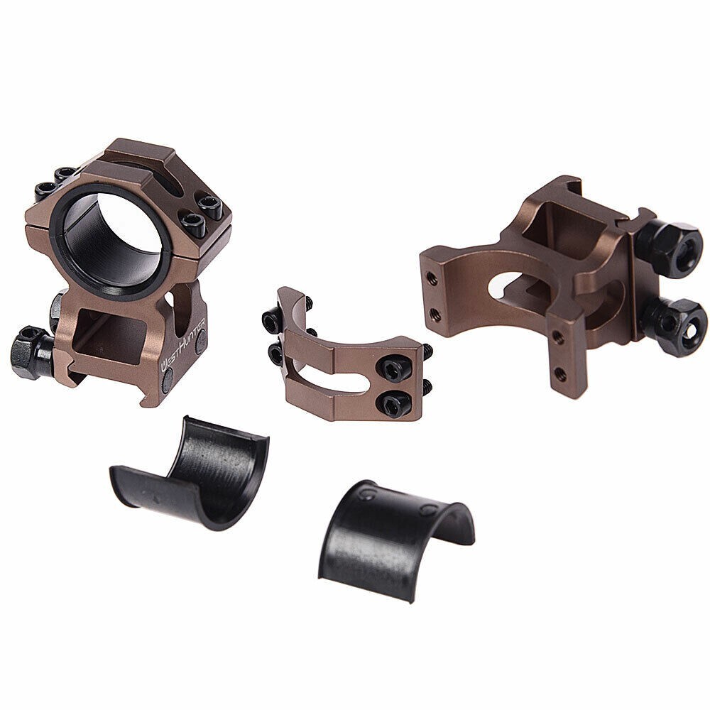 HD Anodized FDE 1" or 30mm 2piece High Rise Scope Rings Fits Vortex PST Viper eBay
