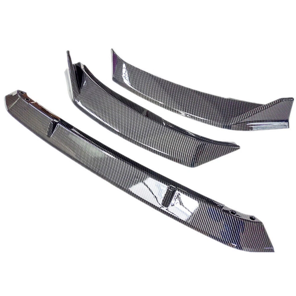 Para 18-20 Skoda Octavia Wagon ABS estilo fibra de carbono para-choque dianteiro spoiler labial - Imagem 3 de 4