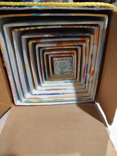 My Busy Day 10 Touch and Feel Building Blocks stack + nest 3+ carry box 34" tall - Picture 8 of 11