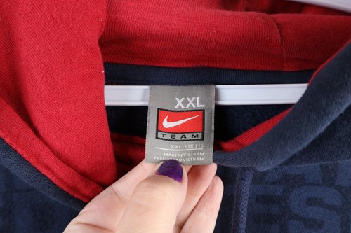Vtg Nike Mens 2XL Faded Travis Scott Mini Swoosh USA Soccer Hoodie Sweatshirt - Picture 10 of 14