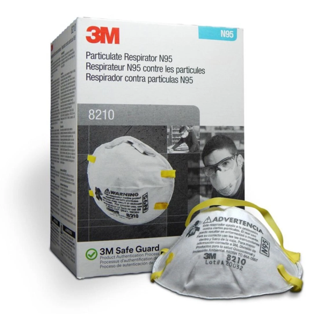 3M 8210 N95 Particulate Respirator Mask Case – 160 Masks (8 Boxes of 20) – NEW