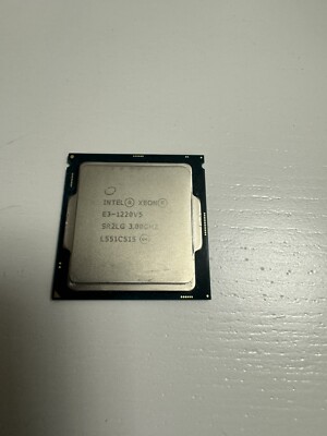 Intel Xeon E3-1220V5 3.0GHz Quad Core CPU Processor SR2LG