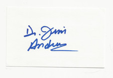 DR.   JAMES   ANDREWS     AUTOGRAPHED    3X5     NOTECARD