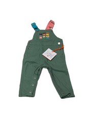 NWT Christian Robinson Baby Size 0-3 Months Bib Overalls Pants Print Green