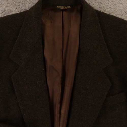 VTG Tweed Jacket M Brown Marled Wool Blend Blazer Sport Coat 42R - Picture 2 of 16