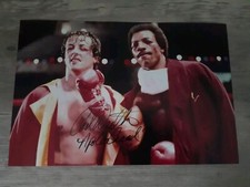 CARL WEATHERS ROCKY SIGNED 12 X 8 AUTOGRAPHED APOLLO CREED PHOTO ...REAL
