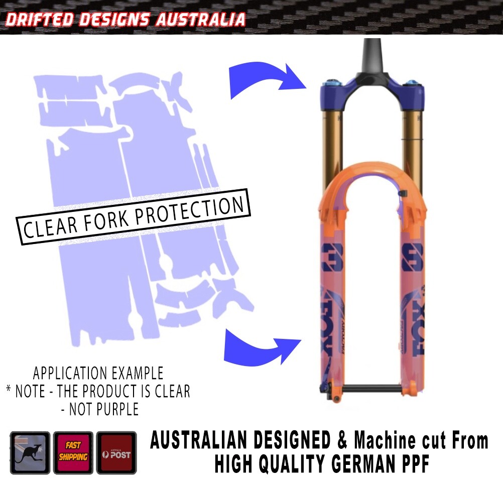 FORK PROTECTION CLEAR WRAP FITS FOX FACTORY 38 29