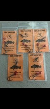 Sea Bass Rigs - Triple Hook Rigs - Hi Lo Fishing Rigs Hand Tied 5 